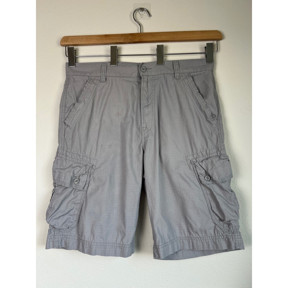 Calvin Klein Jeans Cargo Shorts Gray Mens 34 Ripstop Cotton Utility Work Hiking